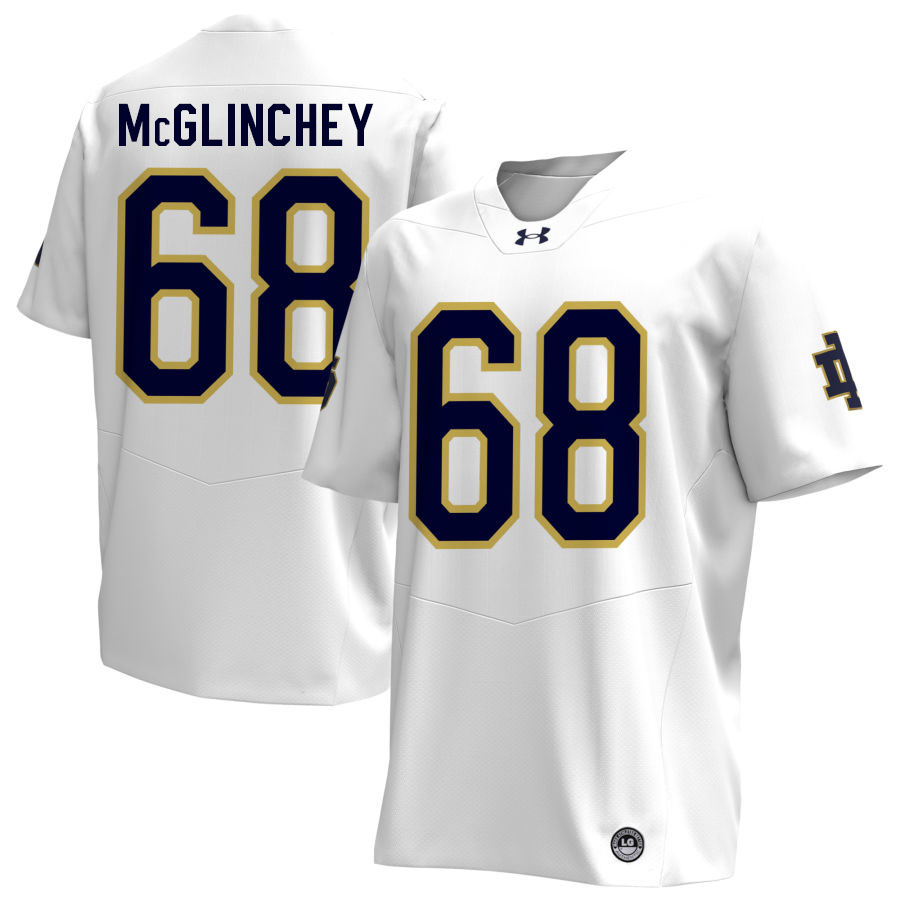 Mike McGlinchey Notre Dame Jerseys, UND Fighting Irish College Football Apparels Stitched-White Mike McGlinchey Notre Dame Jerseys, UND Fighting Irish College Football Apparels Stitched-White
